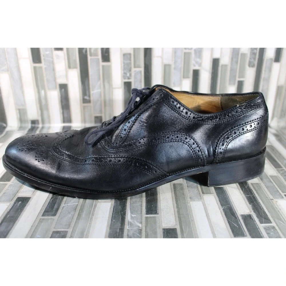 Truman Vero‎ Cuoio Black Dress Shoes Size 9.5